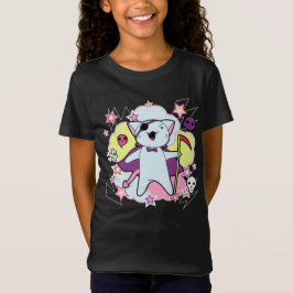 Niedlich Kawaii Halloween Cat Kids Happy Kawaiilow T-Shirt