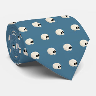 Niedlich Kawaii Halloween Skull Polka Dots blass b Krawatte