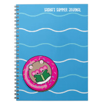 Niedlich Kawaii Hamster Booklover Summer Notebook