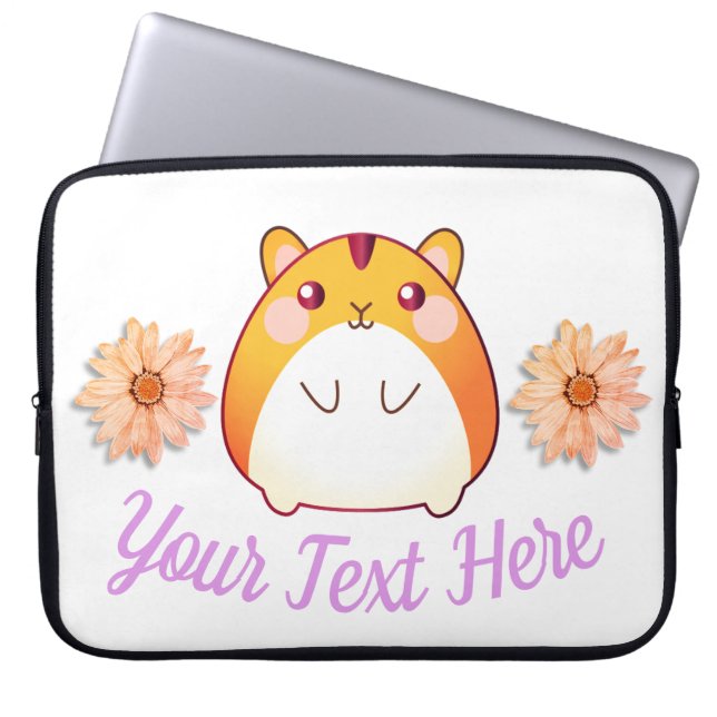 Niedlich Kawaii Hamster Custom Laptopschutzhülle (Vorderseite)