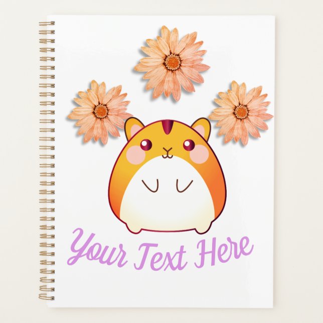 Niedlich Kawaii Hamster Custom Planer (Vorderseite)