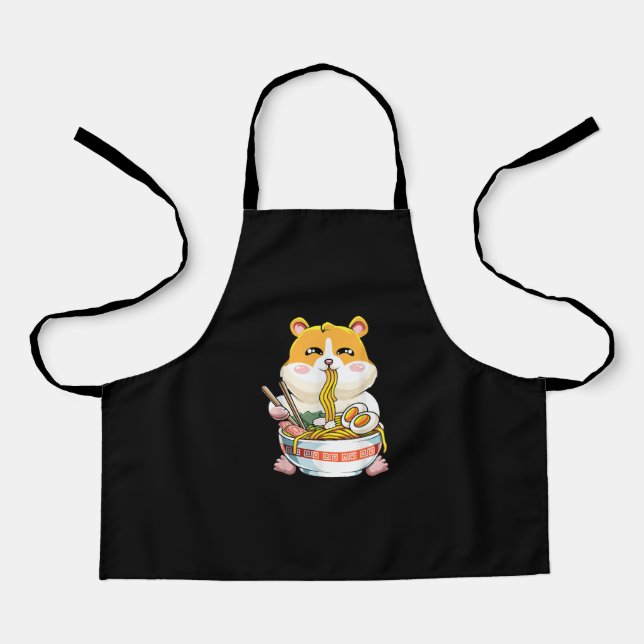 Niedlich Kawaii Hamster Ramen Anime Schürze (Vorderseite)