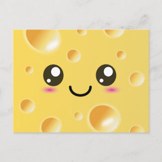 Niedlich Kawaii Happy Cheese Postkarte