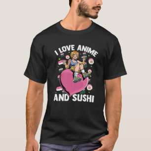 Niedlich Kawaii Heart Girl - I Liebe Anime and Sus T-Shirt