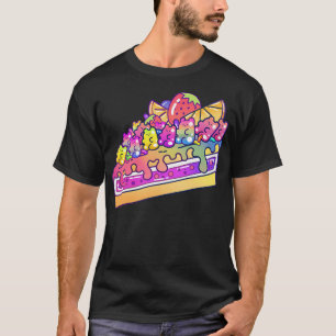Niedlich Kawaii Jelly Bear Cake Slice T-Shirt