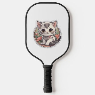 Niedlich Kawaii Kitten Pickleball Schläger