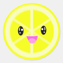 Niedlich Kawaii Lemon Frucht Feinschmecker