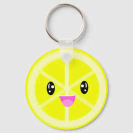 Niedlich Kawaii Lemon Schlüsselanhänger