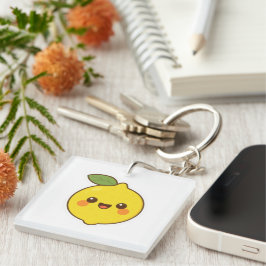 Niedlich Kawaii Lemon Schlüsselanhänger
