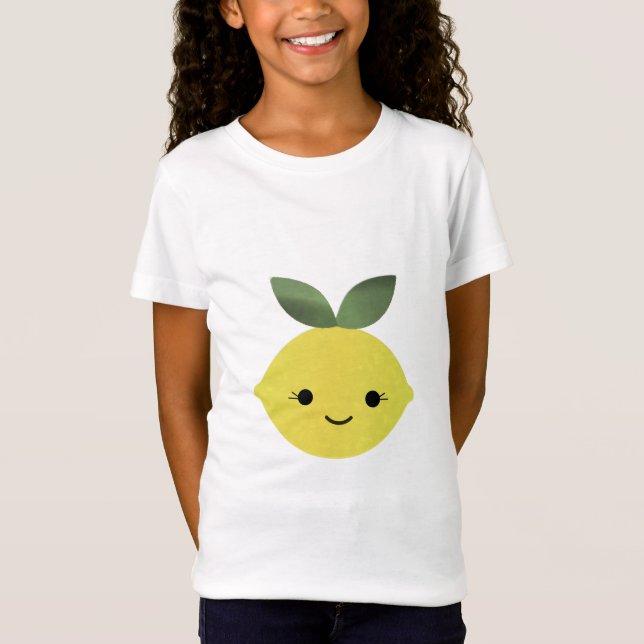 Niedlich Kawaii Lemon T-Shirt (Vorderseite)