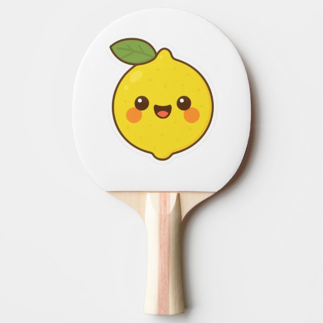 Niedlich Kawaii Lemon Tischtennis Schläger (Vorderseite)