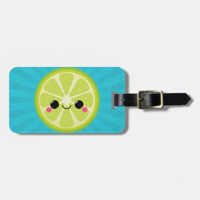 Niedlich Kawaii Limon Gepäckanhänger (Vorderseite horizontal)