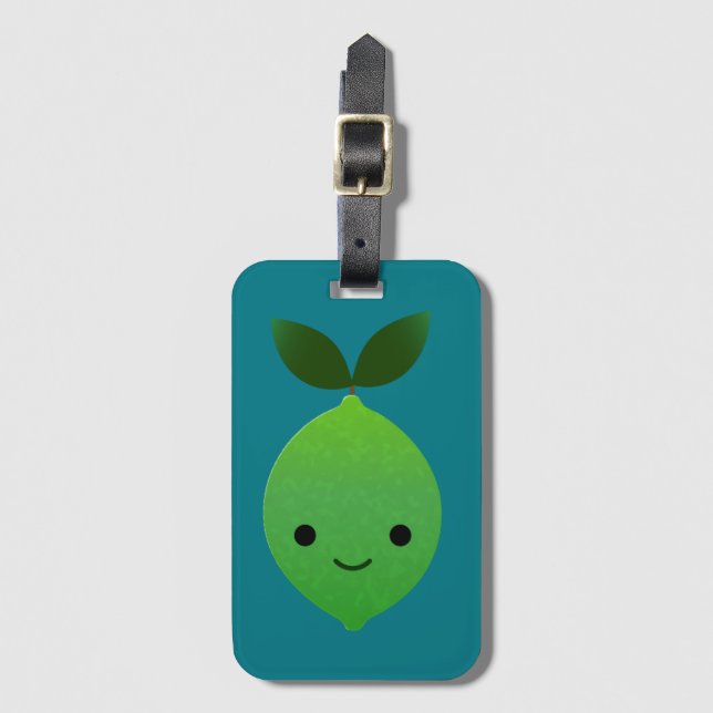 Niedlich Kawaii Limon Gepäckanhänger (Vorderseite Vertikal)