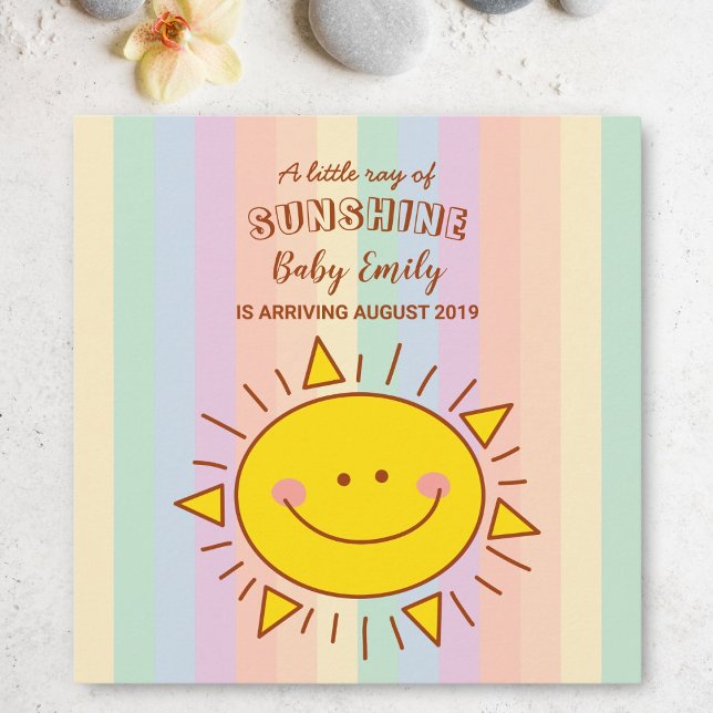 Niedlich Kawaii Little Rainbow Sunshine Baby Anrei Ankündigung (Von Creator hochgeladen)