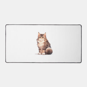 Niedlich Kawaii Maine Coon Big Cat Schreibtischunterlage