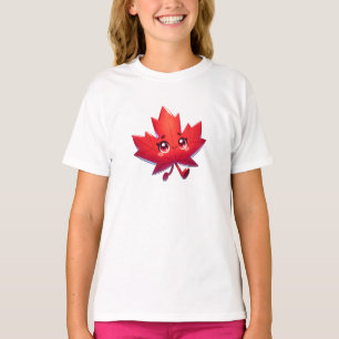 Niedlich Kawaii Maple Leaf   Kanada T-Shirt
