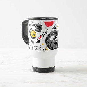 Niedlich Kawaii Moon Cartoon Kaffee Tasse