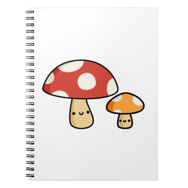 Niedlich Kawaii Mushroom Notizblock (Vorderseite)