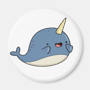 Niedlich Kawaii Narwhal Magnet