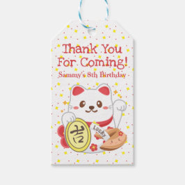 Niedlich Kawaii Oriental Lucky Cat Birthday Party Geschenkanhänger