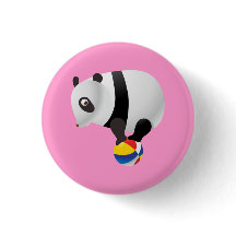 Niedlich Kawaii Panda auf Ball