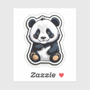 Niedlich Kawaii Panda Aufkleber