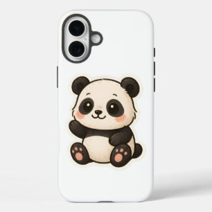 Niedlich Kawaii Panda iPhone 16 Plus Fall Hülle