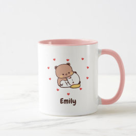 Niedlich Kawaii Panda | Personalisiert Name hinzuf Tasse