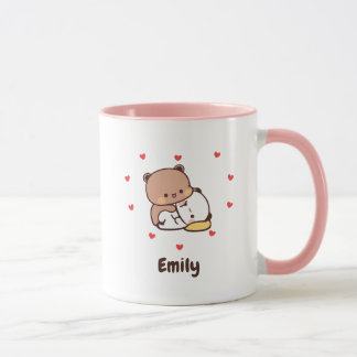 Niedlich Kawaii Panda | Personalisiert Name hinzuf Tasse