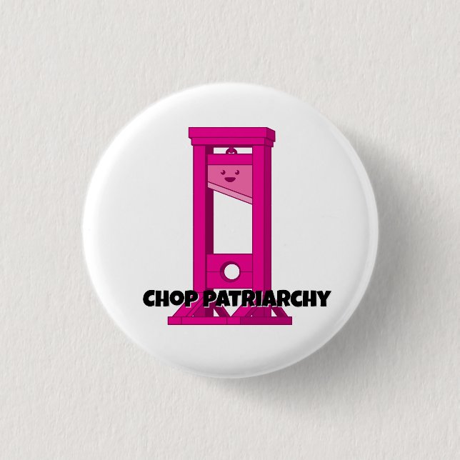 Niedlich Kawaii Pink Guillotine 1 1/4" Schaltfläch Button (Vorderseite)