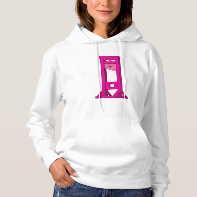 Niedlich Kawaii Pink Guillotine Frauenhaus Hoodie (Vorderseite)