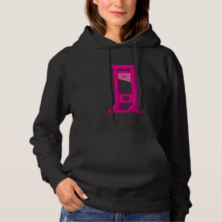 Niedlich Kawaii Pink Guillotine Frauenschwarz Hoodie