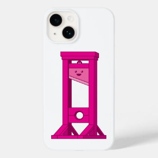 Niedlich Kawaii Pink Guillotine White iPhone 14 Fa Case-Mate iPhone 14 Hülle