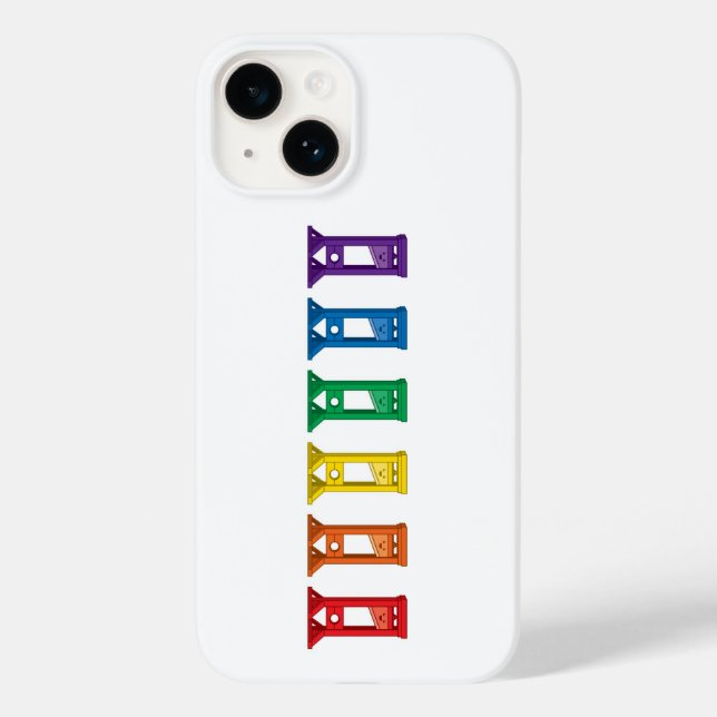 Niedlich Kawaii Rainbow Guillotine iPhone 14 Fall Case-Mate iPhone 14 Hülle (Rückseite)