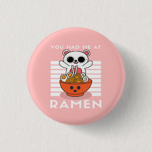 Niedlich Kawaii Ramen Button