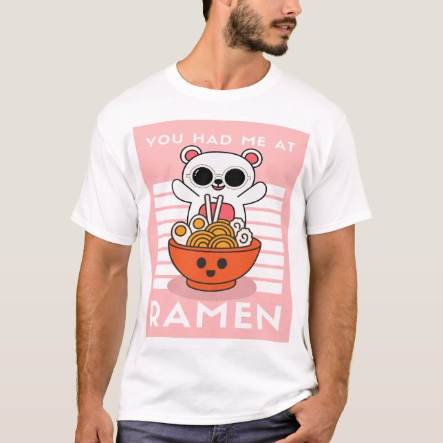 Niedlich Kawaii Ramen T - Shirt (Vorderseite)