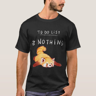 Niedlich Kawaii Red Panda Lazy Müde Chilling zu tu T-Shirt