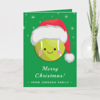 Niedlich Kawaii Santa Tennis Ball