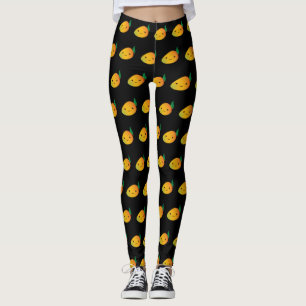 Niedlich Kawaii Smiling Mango Leggings
