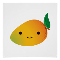 Niedlich Kawaii Smiling Mango