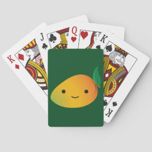 Niedlich Kawaii Smiling Mango Spielkarten
