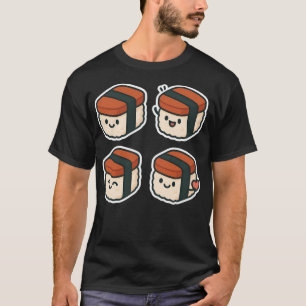 Niedlich Kawaii Spam Musubi Adorable Hawaii Sushi T-Shirt