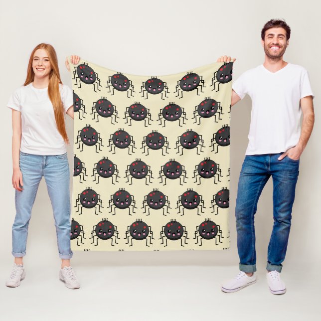 Niedlich Kawaii Spider Fleecedecke (Beispiel)