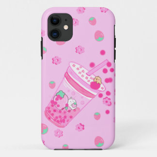 Niedlich Kawaii Strawberry iPhone 11 Fall Case-Mate iPhone Hülle