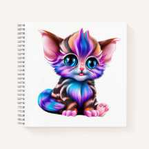 Niedlich Kawaii Striped Baby Kitten