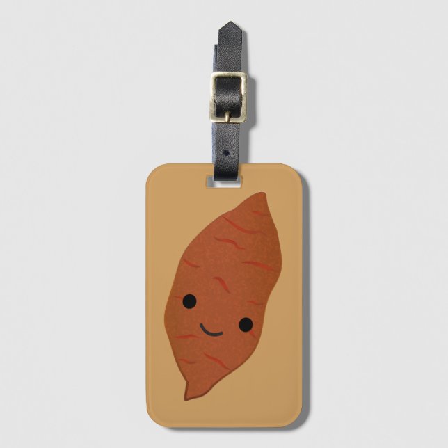 Niedlich Kawaii Sweet Potato Gepäckanhänger (Vorderseite Vertikal)