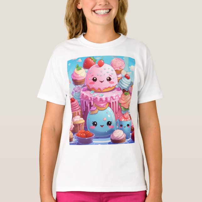 Niedlich Kawaii. T-Shirt (Vorderseite)