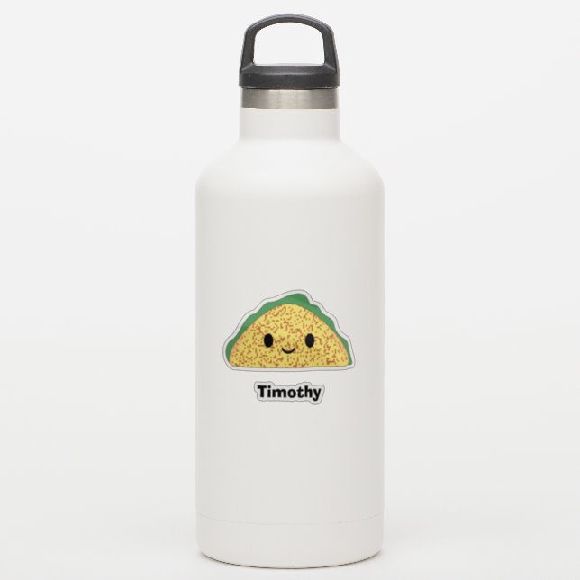 Niedlich Kawaii Taco Aufkleber (Wassserflasche)