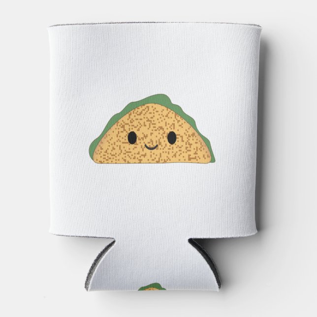 Niedlich Kawaii Taco Dosenkühler (Vorderseite)