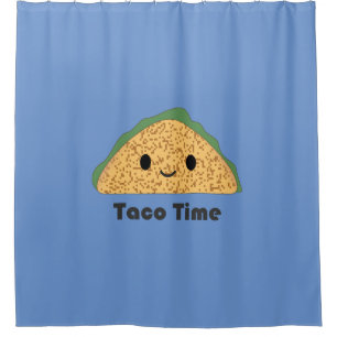 Niedlich Kawaii Taco Time Taco Duschvorhang